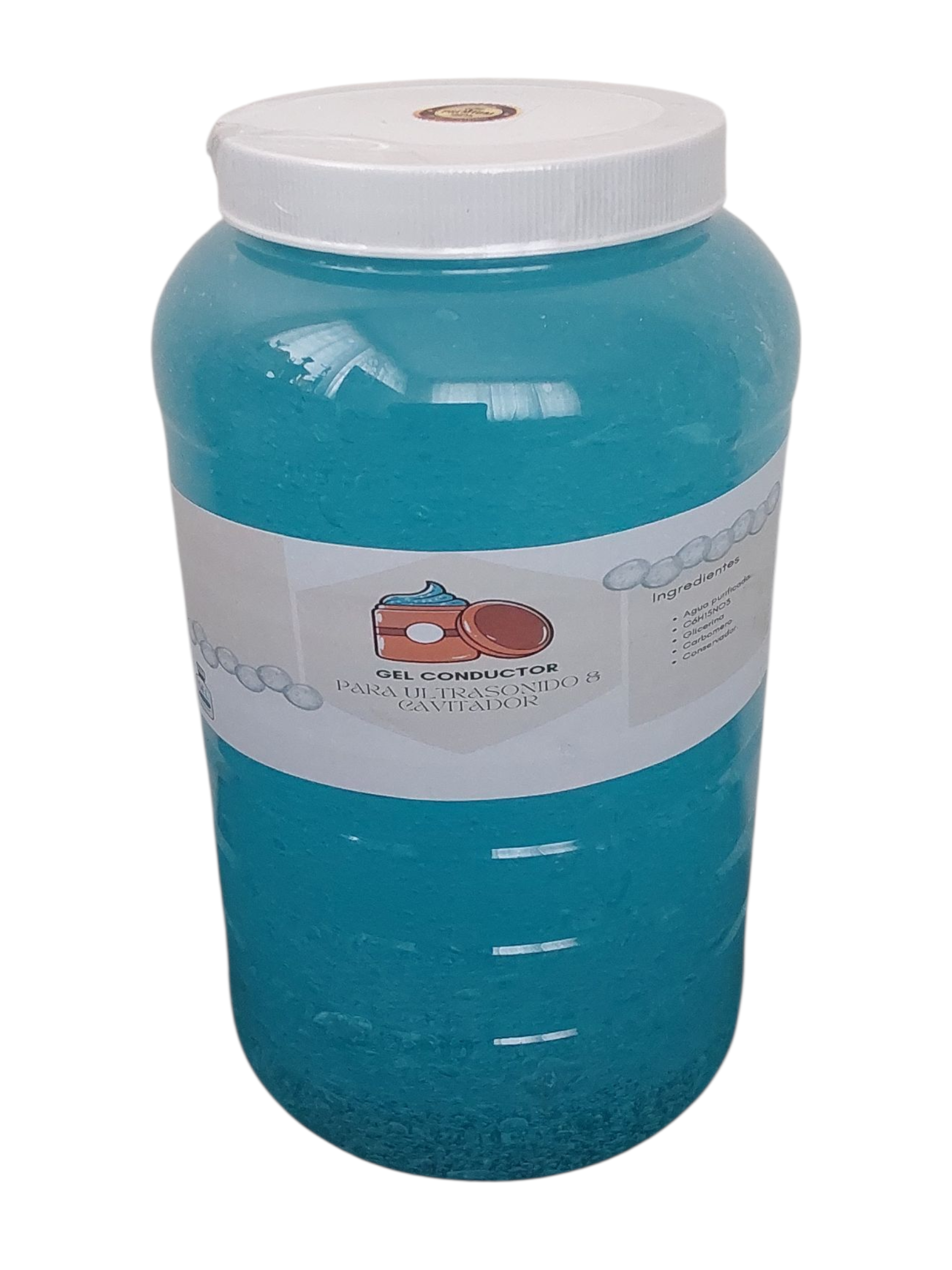 Gel Conductor 2kg Alta Calidad y Consistencia Color Azul.