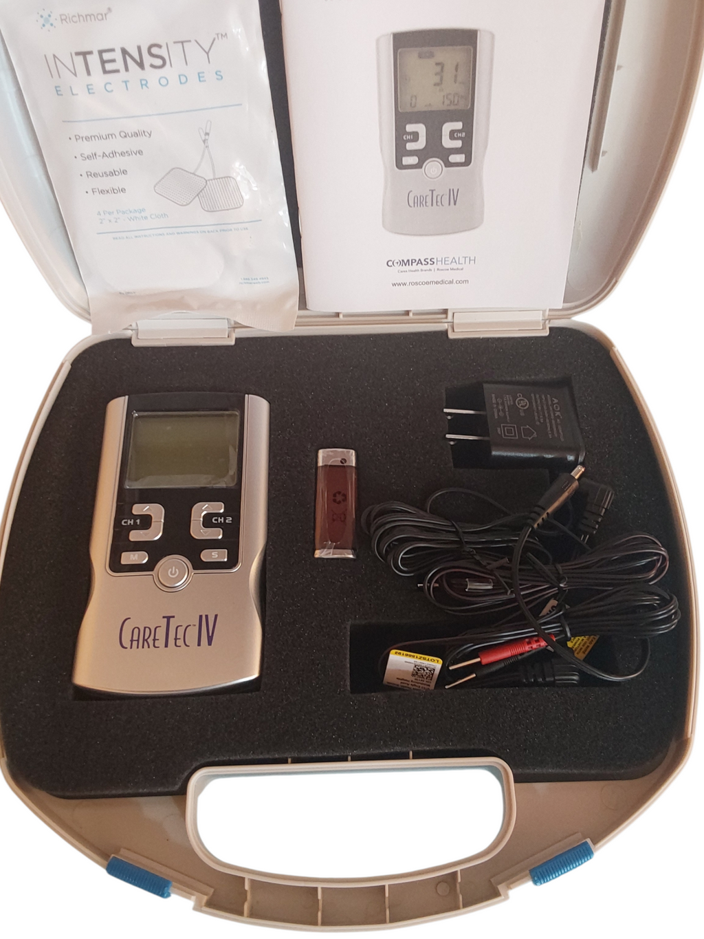 Caretec IV Electroestimulador Tens/Ems/IF/Rusas.