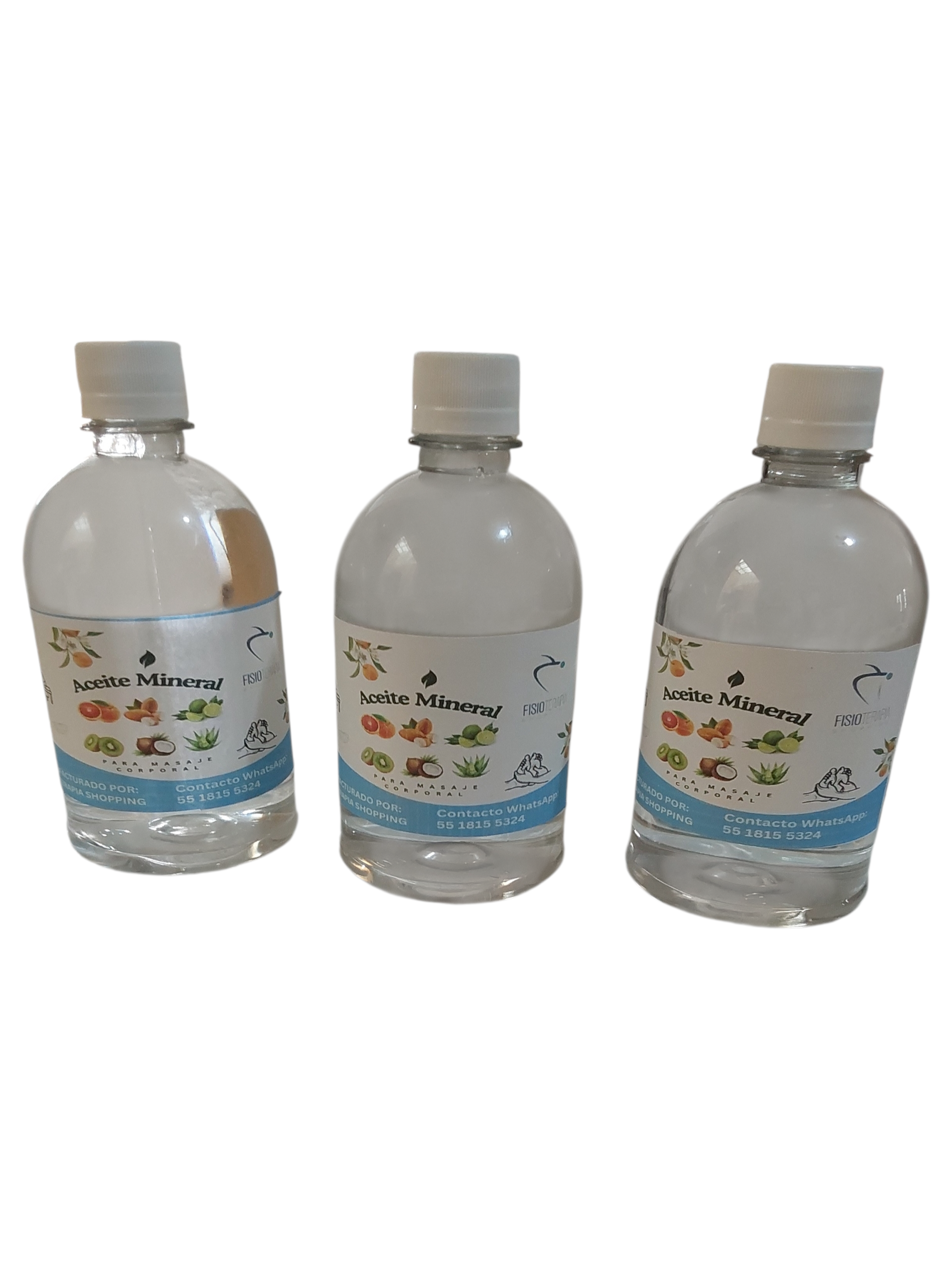 Aceite para Masaje 500ml. Diversos Aromas Excelente Calidad. (coco, lavanda, menta, kiwi, naranja, limón, frutos rojos, hierbabuena, neutro, canela, maracuyá)
