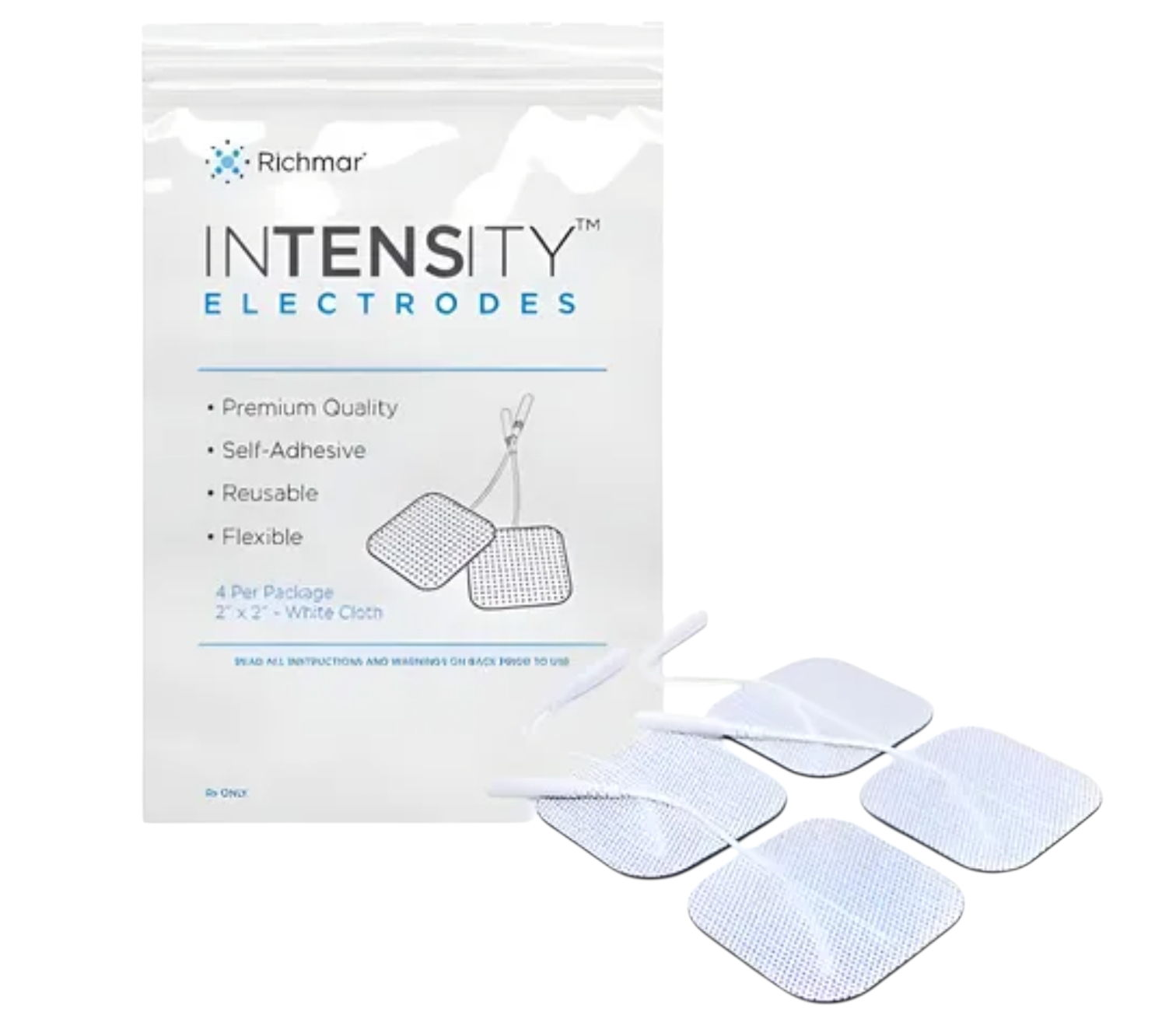 Electrodo Intensity Original 5x5cm 1 Paquete con 4 Piezas.