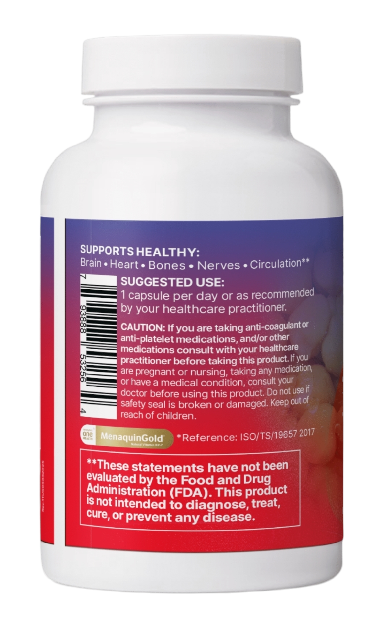 Microbiome Labs- MegaQuinone - K2-7 60 Cápsulas