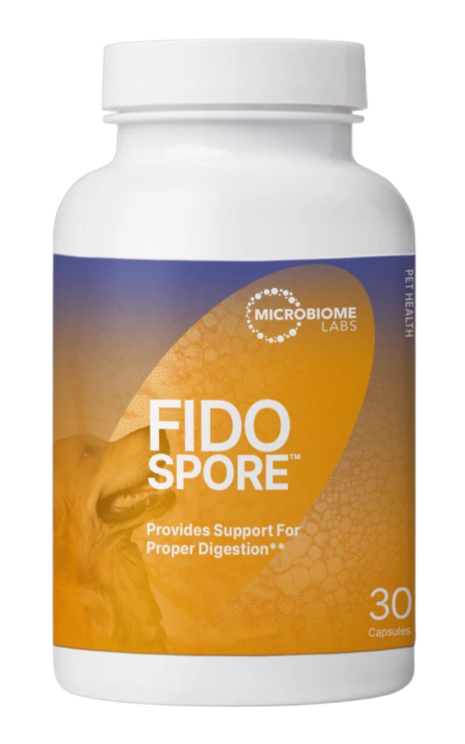 Microbiome Labs - FidoSpore - Probiótico para Perros y Gatos 30 Cápsulas