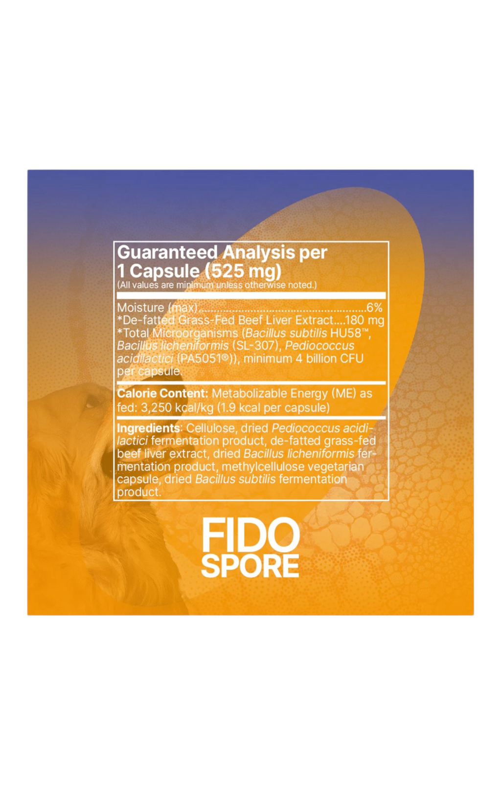 Microbiome Labs - FidoSpore - Probiótico para Perros y Gatos 30 Cápsulas