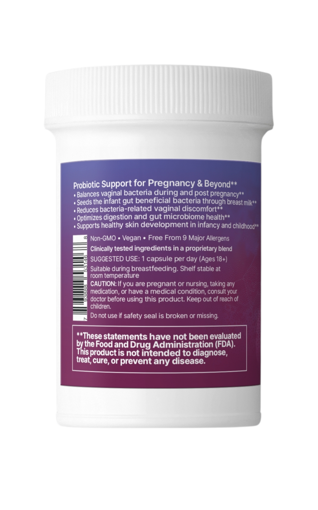Microbiome Labs - PregnancySupport - Soporte de Embarazo 30 Cápsulas