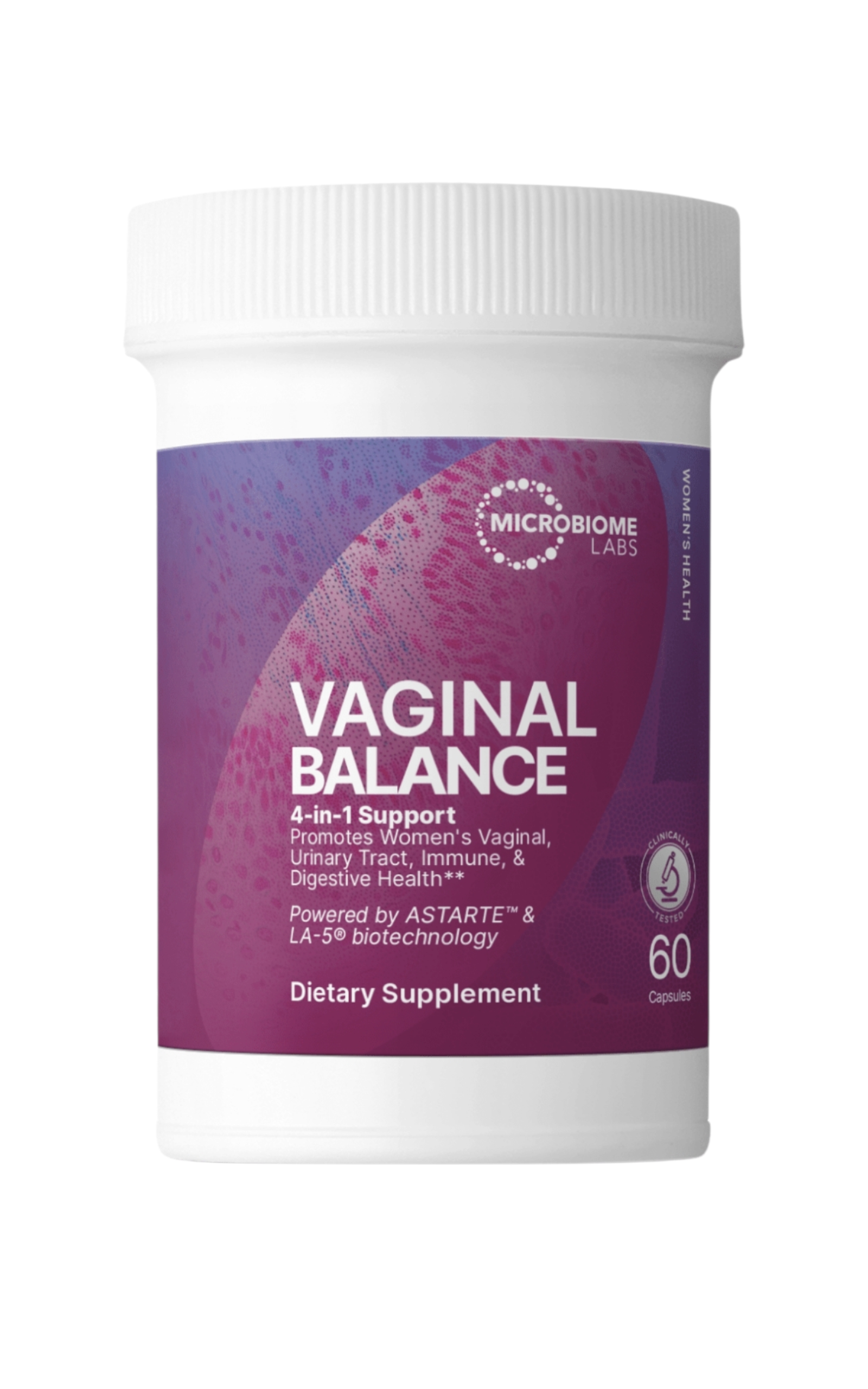 Microbiome Labs - VaginalBalance - Probiótico Vaginal 60 Cápsulas
