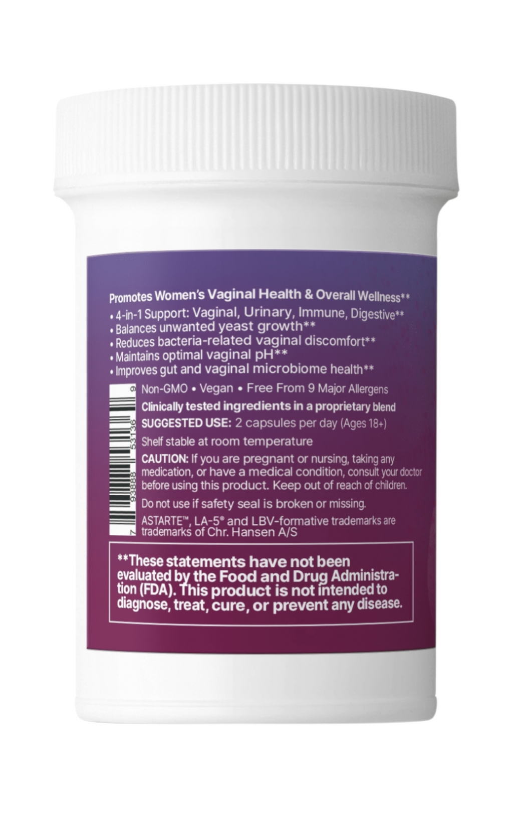 Microbiome Labs - VaginalBalance - Probiótico Vaginal 60 Cápsulas