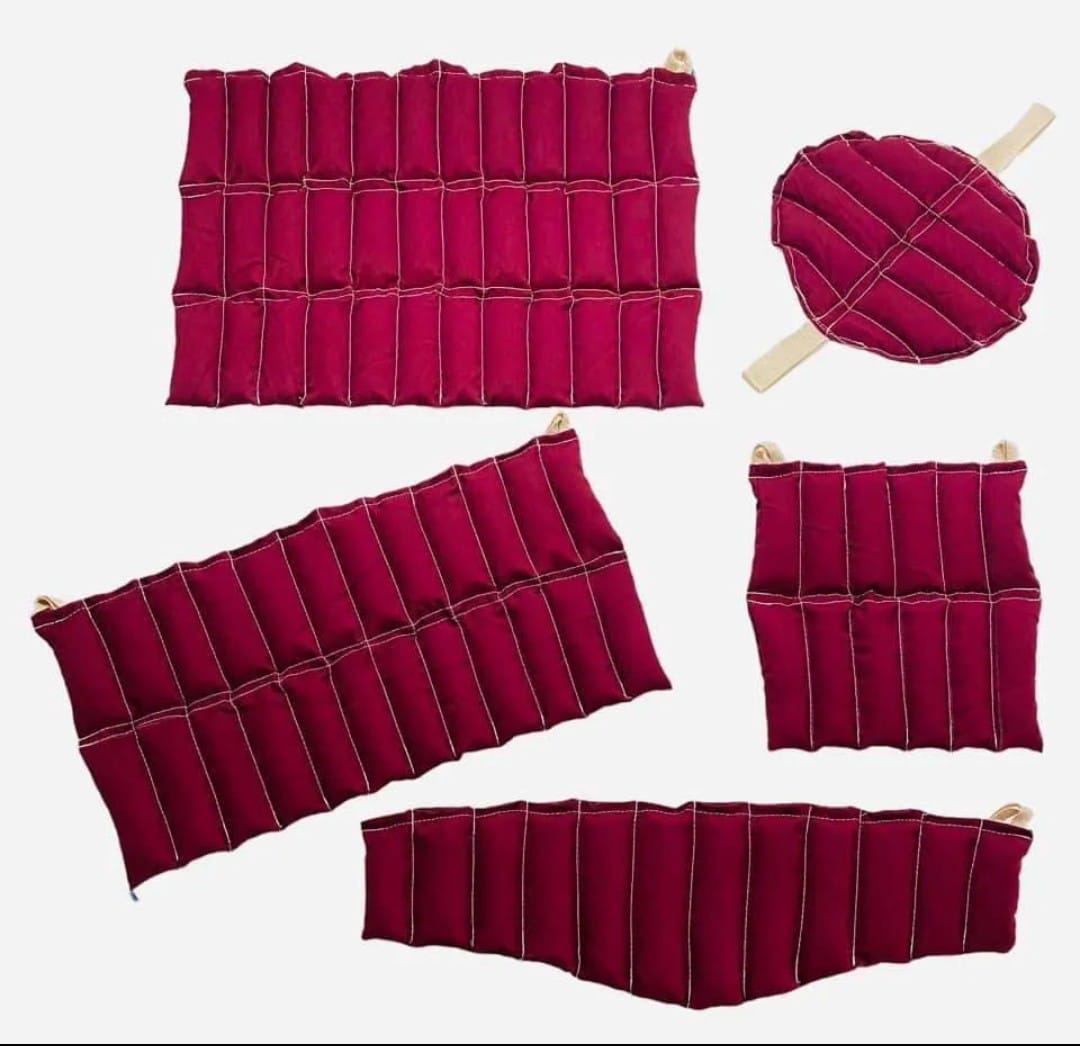 Kit de Compresas de Semillas 5 Piezas de Alpiste y Arroz Distintos Tamaños.