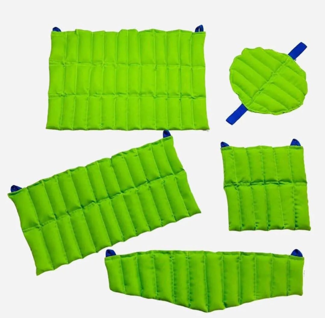 Kit de Compresas de Semillas 5 Piezas de Alpiste y Arroz Distintos Tamaños.