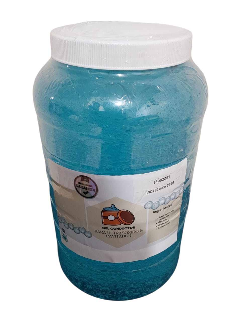 Gel Neutro Para Ultrasonido y Electrodos GALON 4 Kilos Fisioterapia.