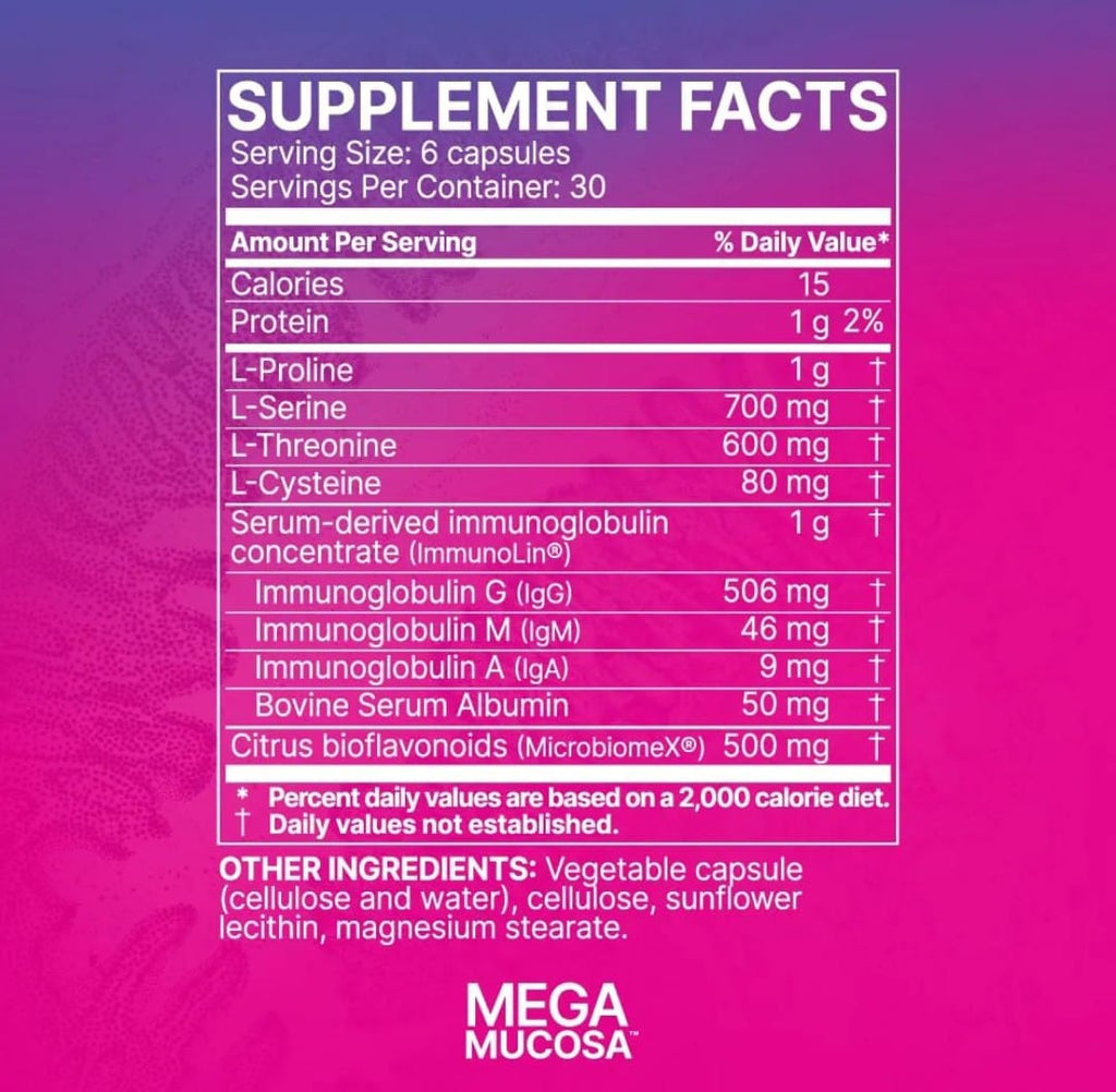 Microbiome Labs - MegaMucosa - Soporte Mucosal 180 Cápsulas