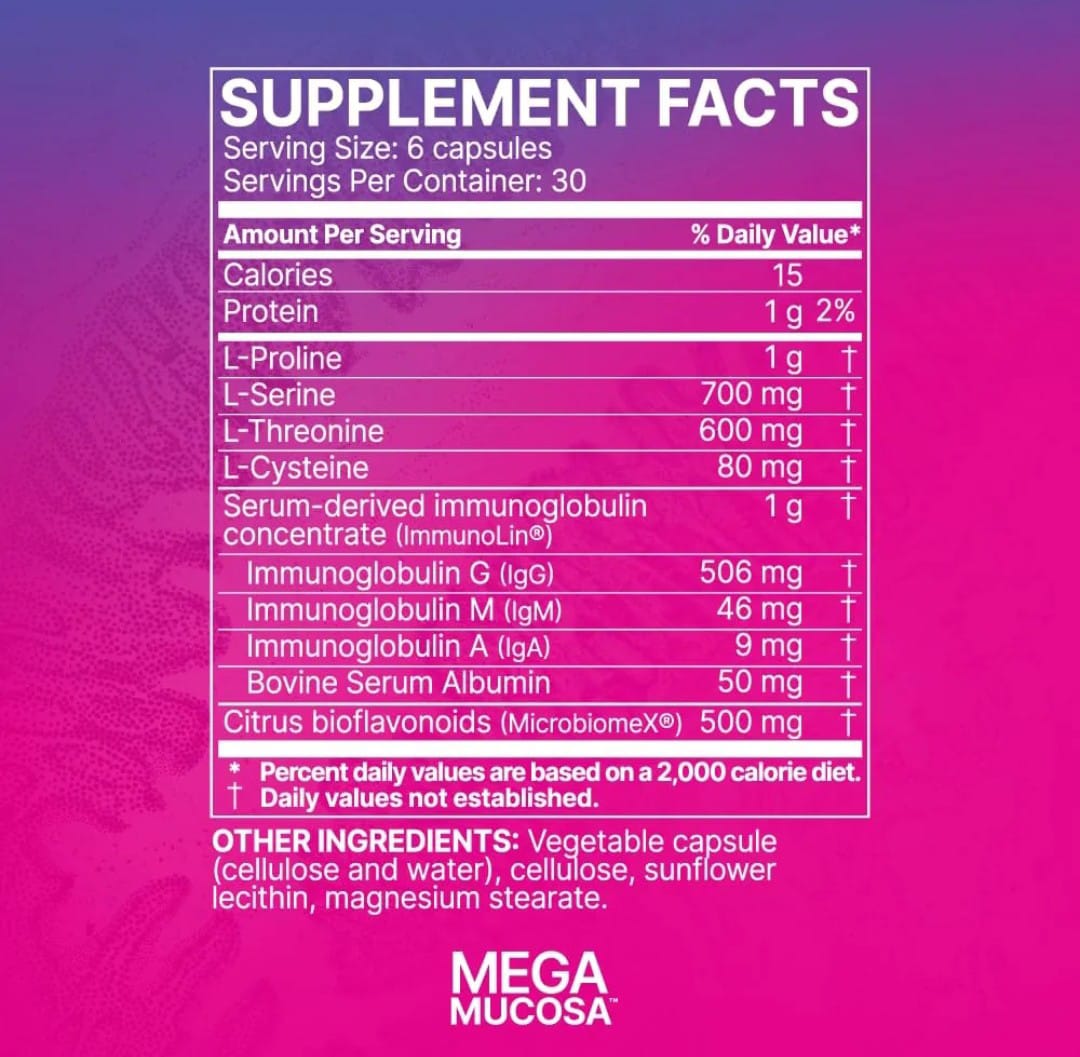 Microbiome Labs - MegaMucosa - Soporte Mucosal 180 Cápsulas