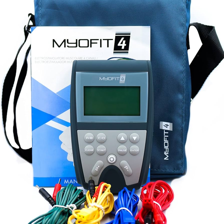 Myofit 4 Electroestimulador Incluye 5 ligas abiertas.