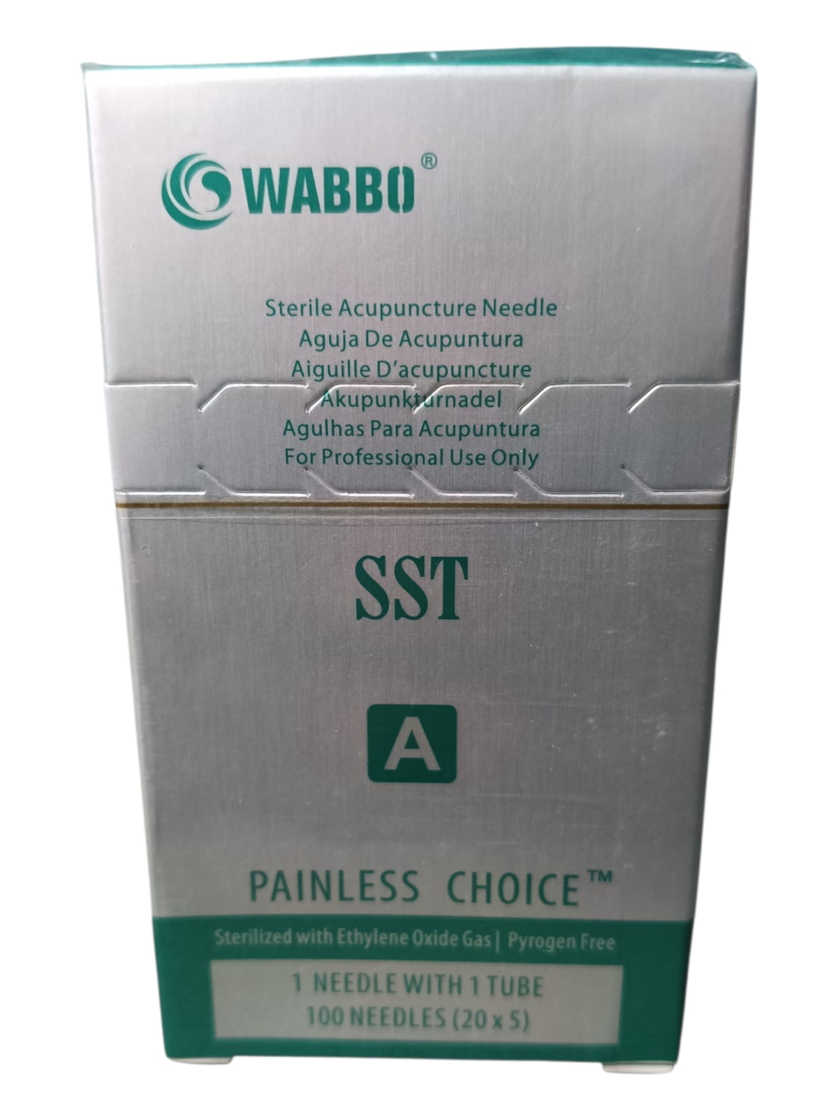 Caja de Agujas Para Acupuntura y Punción Seca 100 Agujas SST WABBO.
